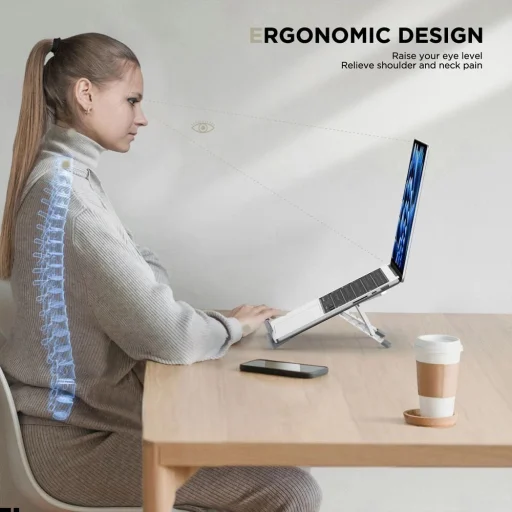 Tech-Protect ULS300 laptop állvány - ezüst - 7