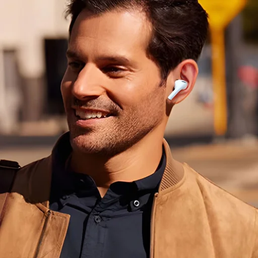 Dudao U19 fülbe helyezhető TWS vezeték nélküli Bluetooth 5.3 fejhallgató LED kijelzővel - fehér - 12