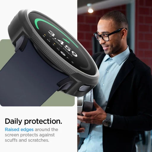  Samsung Galaxy Watch 7 (40mm) Matt Fekete Spigen Liquid Air tok - 12