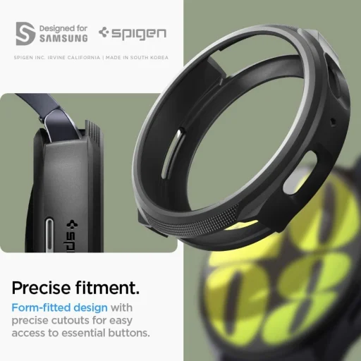  Samsung Galaxy Watch 7 (40mm) Matt Fekete Spigen Liquid Air tok - 15