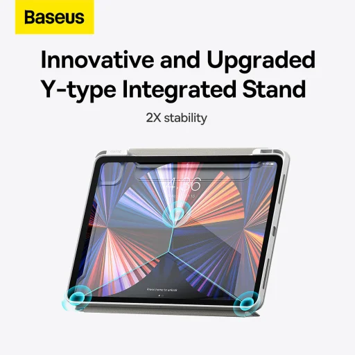 Baseus fliptok tablet Saffattach Ipad Pro 11 hüvelyk 2018/2020/2021 állvánnyal (ARCX010002) fehér - 17