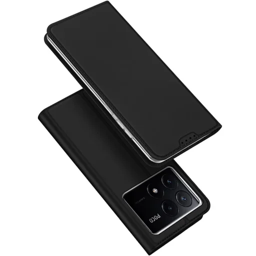 Dux Ducis Skin Pro tok Xiaomi Poco X6 Pro 5G / Redmi K70E készülékhez fliptok és kártyatartóval - fekete - 2