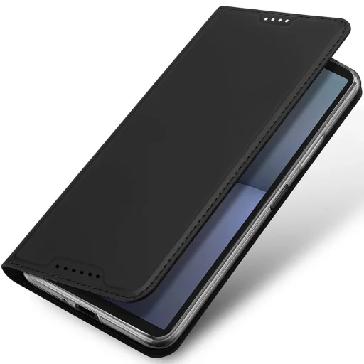 Dux Ducis Skin Pro tok Sony Xperia 10 VI-hez, fliptok és kártyatartóval - fekete - 3