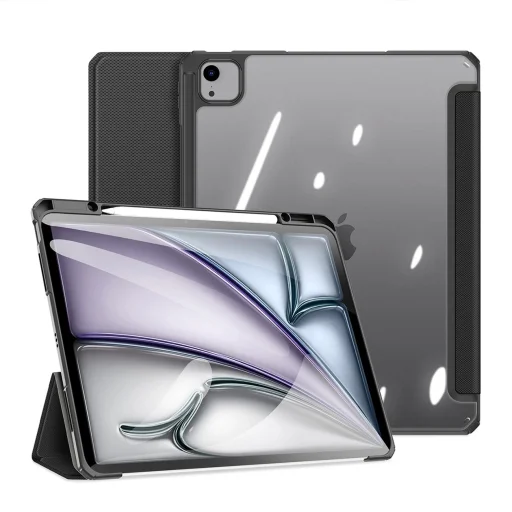 Dux Ducis Toby fliptok és állvány iPad Air 13" 2024 / iPad Pro 12.9" 2018-2022 - fekete tok - 2