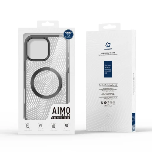 Dux Ducis Aimo Mag tok MagSafe-val iPhone 16 Pro Max - fekete - 3
