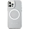 Guess Fém Kontúr Magsafe tok iPhone 12 / iPhone 12 Pro - ezüst - 3