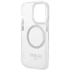 Guess GUHMP14LHTRMS iPhone 14 Pro 6.1" ezüst/ezüst kemény tok Metal Outline Magsafe tok thumbnail