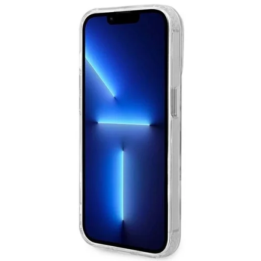 Guess GUHMP14LHTRMS iPhone 14 Pro 6.1" ezüst/ezüst kemény tok Metal Outline Magsafe tok - 5