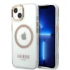 Guess GUHMP13MHTRMD iPhone 13 6.1" arany/arany kemény tok Metal Outline Magsafe tok thumbnail