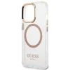 Guess GUHMP13XHTRMD iPhone 13 Pro Max 6.7" arany / arany kemény tok Metal Outline Magsafe thumbnail