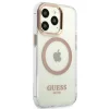Guess GUHMP13XHTRMD iPhone 13 Pro Max 6.7" arany / arany kemény tok Metal Outline Magsafe thumbnail