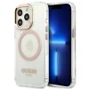 Guess GUHMP13XHTRMD iPhone 13 Pro Max 6.7" arany / arany kemény tok Metal Outline Magsafe thumbnail