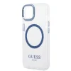 Guess Metal Outline MagSafe tok iPhone 14 Plus - kék - 6