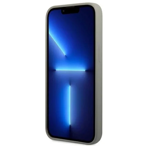 Guess GUHMP13XSPLG iPhone 13 Pro Max 6,7" szürke/szürke kemény tok Silicone Logo Plate MagSafe tok - 5