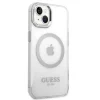 Guess GUHMP14MHTRMS iPhone 14 Plus 6.7" ezüst/ezüst kemény tok Metal Outline Magsafe tok thumbnail