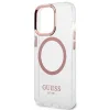 Guess Metal Outline MagSafe iPhone 13 Pro / iPhone 13 tok - rózsaszín thumbnail