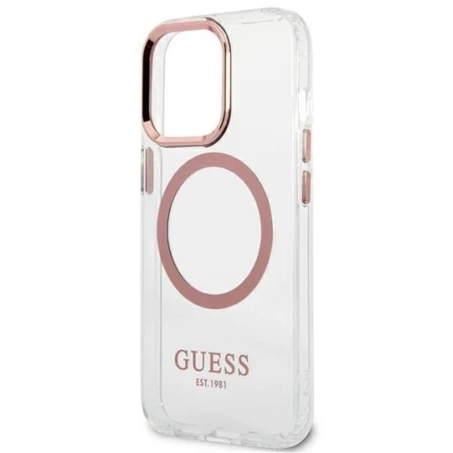Guess Metal Outline MagSafe iPhone 13 Pro / iPhone 13 tok - rózsaszín - 6