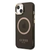 Guess Gold Outline Translucent MagSafe tok iPhone 13 - fekete thumbnail