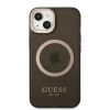 Guess Gold Outline Translucent MagSafe tok iPhone 13 - fekete thumbnail