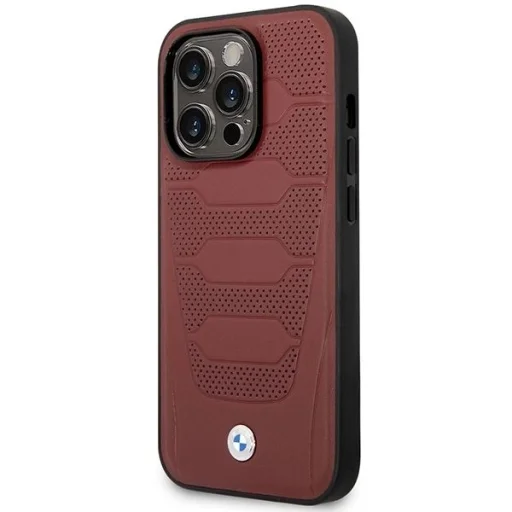  iPhone 14 Pro Max 6.7" Burgundy/burgundy Leather Seats Pattern MagSafe BMW BMHMP14X22RPSR tok - 2