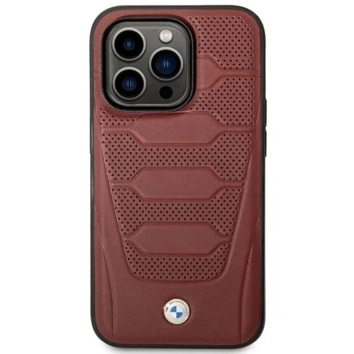  iPhone 14 Pro Max 6.7" Burgundy/burgundy Leather Seats Pattern MagSafe BMW BMHMP14X22RPSR tok - 3