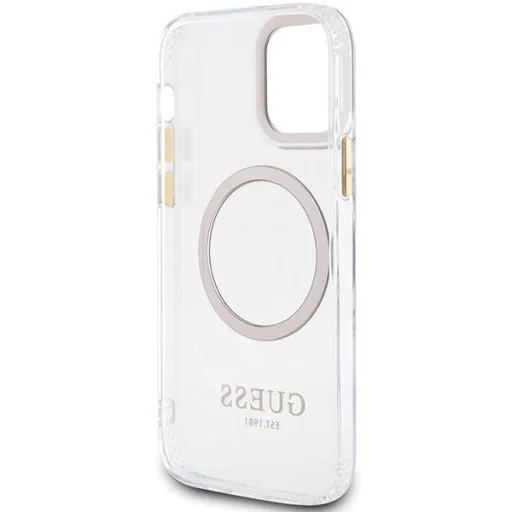 Guess Metal Outline Magsafe iPhone 12 / iPhone 12 Pro tok - arany - 7