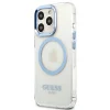 Guess Metal Outline MagSafe iPhone 13 Pro / iPhone 13 tok - kék thumbnail
