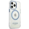 Guess Metal Outline MagSafe iPhone 13 Pro / iPhone 13 tok - kék thumbnail