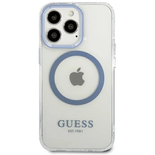 Guess Metal Outline MagSafe iPhone 13 Pro / iPhone 13 tok - kék - 3