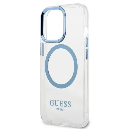 Guess Metal Outline MagSafe iPhone 13 Pro / iPhone 13 tok - kék - 6