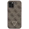Guess GUHCP12MP4TDSCPW tok iPhone 12 / 12 Pro - Barna Crossbody 4G Metal Logo thumbnail
