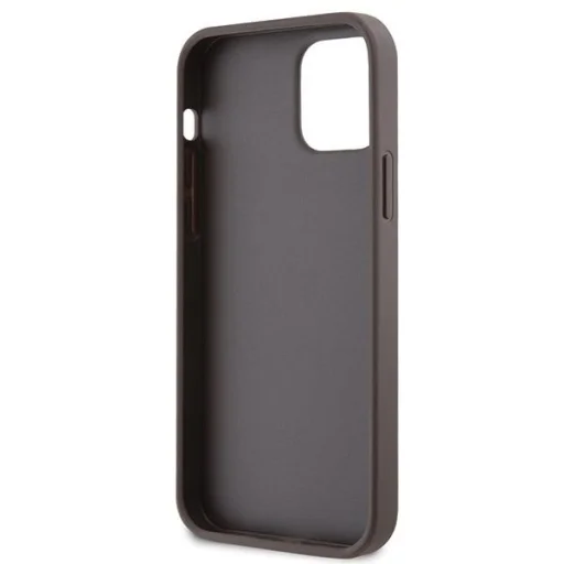 Guess GUHCP12MP4TDSCPW tok iPhone 12 / 12 Pro - Barna Crossbody 4G Metal Logo - 8