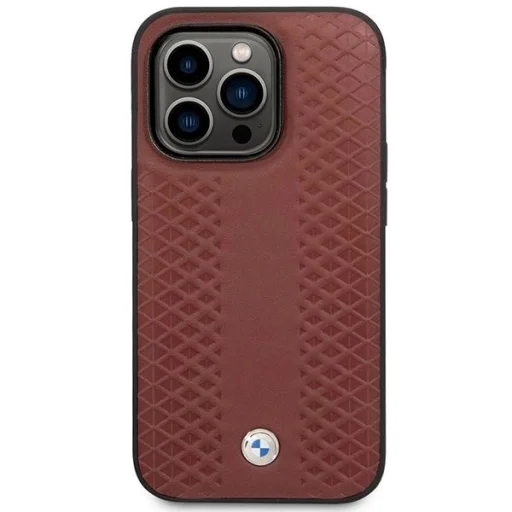  iPhone 14 Pro Max 6.7" Burgundy/Burgundy Leather Diamond Pattern MagSafe BMW BMHMP14X22RFGR tok - 3