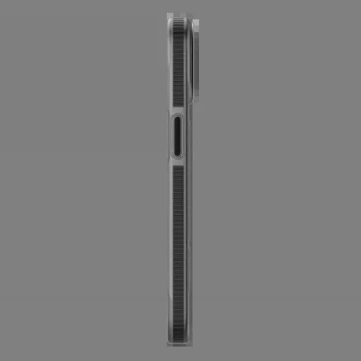 Decoded átlátszó fogású tok MagSafe-képes iPhone 15 Plus-hoz - szürke és fekete - 3