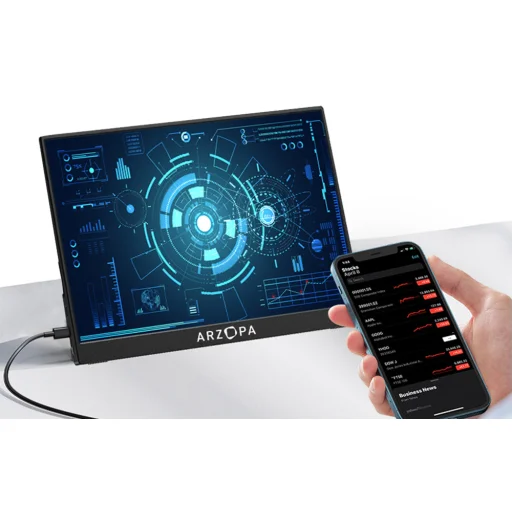 Arzopa A1 GAMUT hordozható monitor, 15,6" - 9