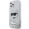 Karl Lagerfeld KLHCP12MLNHCCS iPhone 12/ 12 Pro 6.1" silver/silver hardcase Glitter Choupette Head thumbnail