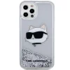 Karl Lagerfeld KLHCP12MLNHCCS iPhone 12/ 12 Pro 6.1" silver/silver hardcase Glitter Choupette Head thumbnail