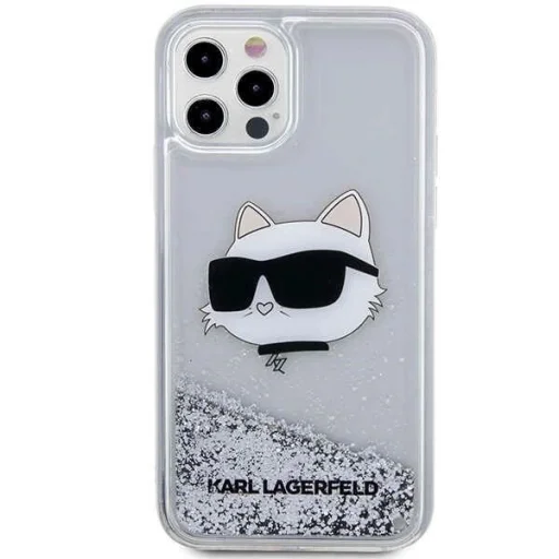 Karl Lagerfeld KLHCP12MLNHCCS iPhone 12/ 12 Pro 6.1" silver/silver hardcase Glitter Choupette Head - 3