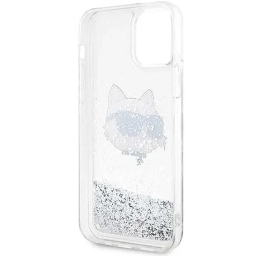 Karl Lagerfeld KLHCP12MLNHCCS iPhone 12/ 12 Pro 6.1" silver/silver hardcase Glitter Choupette Head - 7