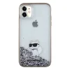 Karl Lagerfeld Liquid Glitter Choupette tok iPhone 11 - átlátszó thumbnail