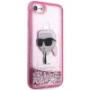 Karl Lagerfeld KLHCI8LNKHCP iPhone 7/8/ SE 2020/2022 pink/pink hardcase Glitter Karl Head tok thumbnail