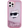Karl Lagerfeld KLHCP12MLNCHCP iPhone 12/ 12 Pro 6.1" pink/pink glitter tok Choupette fej thumbnail