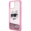 Karl Lagerfeld KLHCP12MLNCHCP iPhone 12/ 12 Pro 6.1" pink/pink glitter tok Choupette fej thumbnail