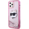 Karl Lagerfeld KLHCP12MLNCHCP iPhone 12/ 12 Pro 6.1" pink/pink glitter tok Choupette fej thumbnail