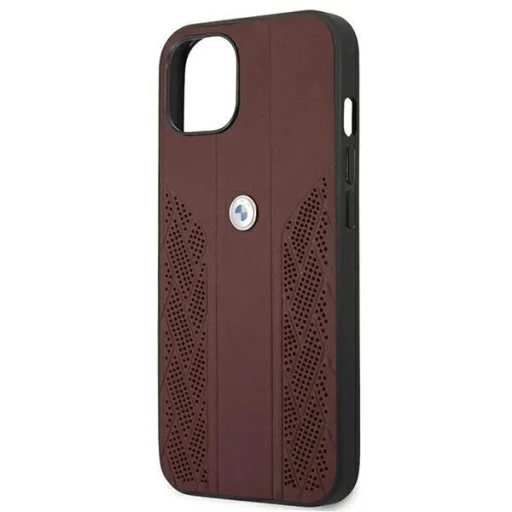  iPhone 13 mini 5,4" Piros BMW BMHCP13SRSPPR Leather Curve Perforate tok - 5