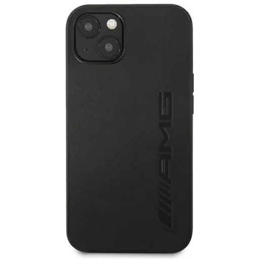 AMG AMHCP14MDOLBK iPhone 14 Plus 6.7" fekete / fekete bőrmintázott kemény tok - 3