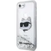 Karl Lagerfeld KLHCI8LNHCCS iPhone 7/8/SE 2020/2022 ezüst/ezüst keménytok Glitter Choupette Fej tok - 2