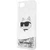 Karl Lagerfeld KLHCI8LNHCCS iPhone 7/8/SE 2020/2022 ezüst/ezüst keménytok Glitter Choupette Fej tok - 6