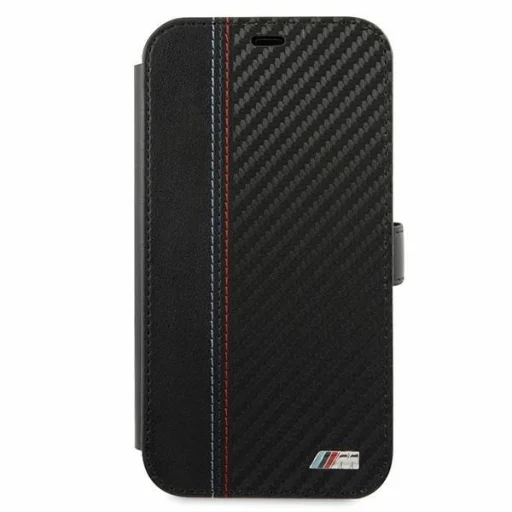  iPhone 12 Mini BMW M Collection PU Carbon Stripe fliptok - 2