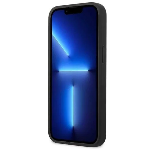 Mercedes MEHCP13SPSQBK iPhone 13 mini 5,4" fekete tok bőrből, csillag mintázattal - 5